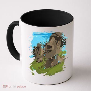 Polynesian, Moai Statue Easter Island By Zany Brainy Coffee Mug