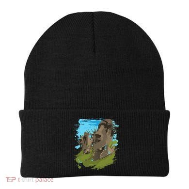 Polynesian, Moai Statue Easter Island By Zany Brainy Beanie