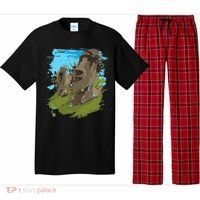 Polynesian, Moai Statue Easter Island By Zany Brainy Pajama Set thumb 0