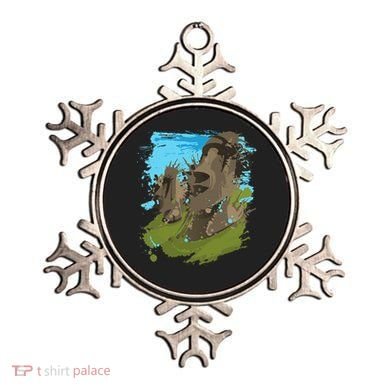 Polynesian, Moai Statue Easter Island By Zany Brainy Ornament