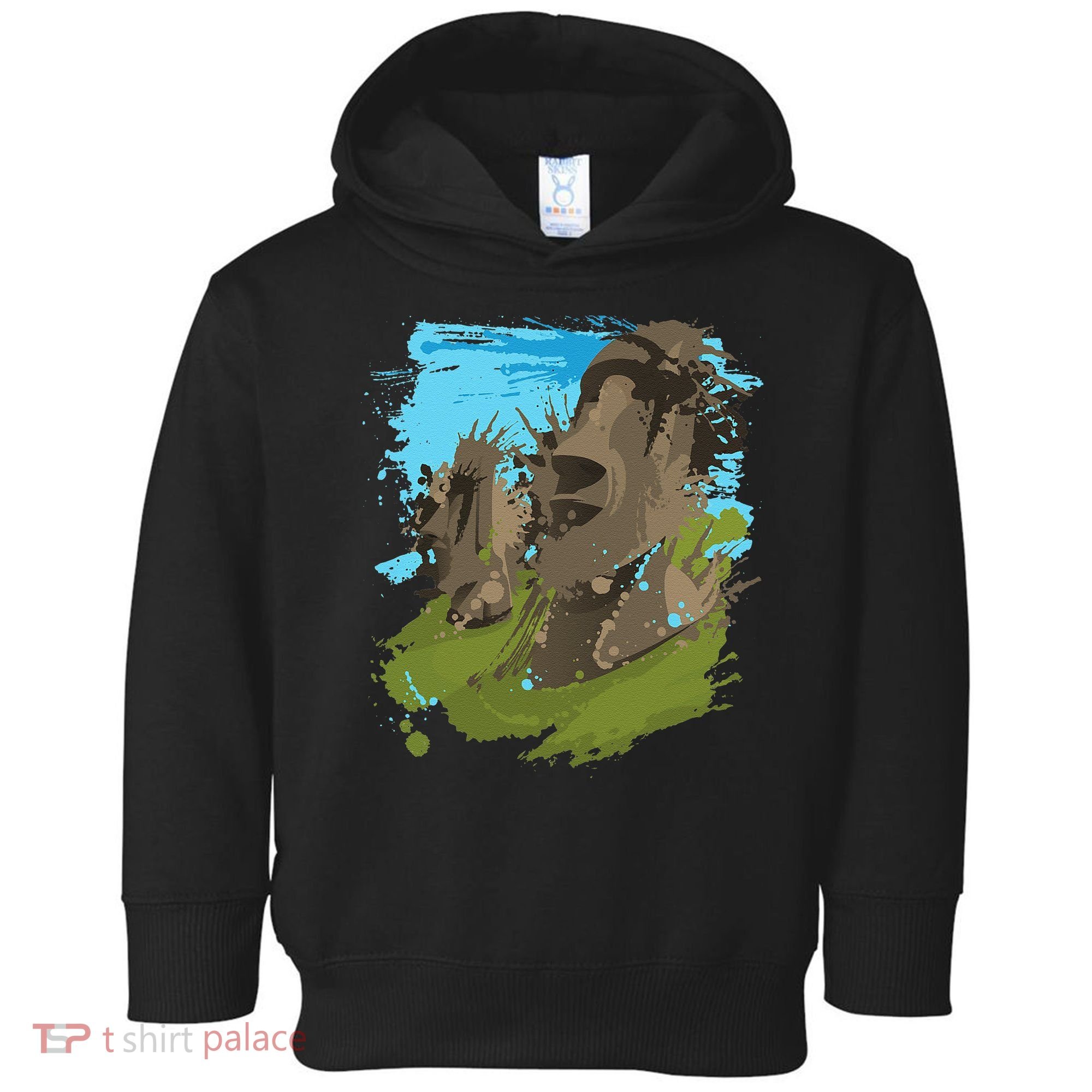Polynesian, Moai Statue Easter Island By Zany Brainy Toddler Hoodie
