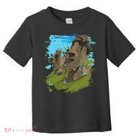 Polynesian, Moai Statue Easter Island By Zany Brainy Toddler T-Shirt thumb 0