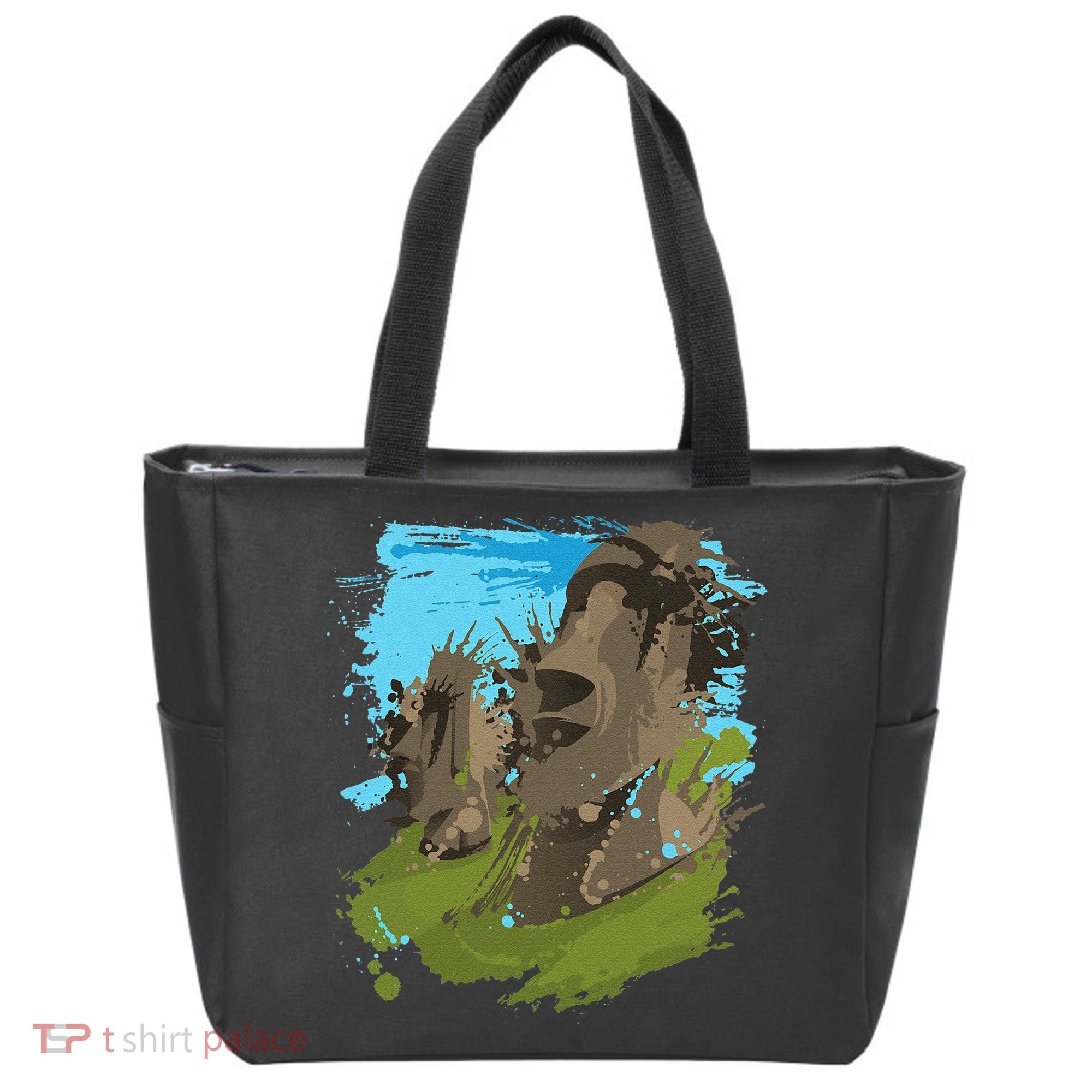 Polynesian, Moai Statue Easter Island By Zany Brainy Tote Bag
