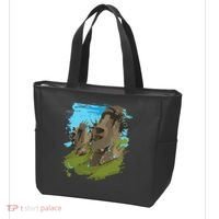Polynesian, Moai Statue Easter Island By Zany Brainy Tote Bag thumb 3