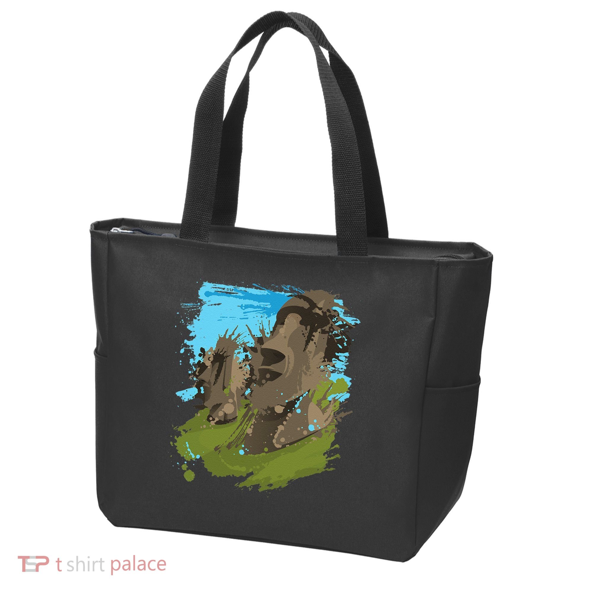 Polynesian, Moai Statue Easter Island By Zany Brainy Tote Bag