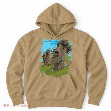 Polynesian, Moai Statue Easter Island By Zany Brainy Hoodie