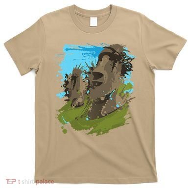 Polynesian, Moai Statue Easter Island By Zany Brainy T-Shirt