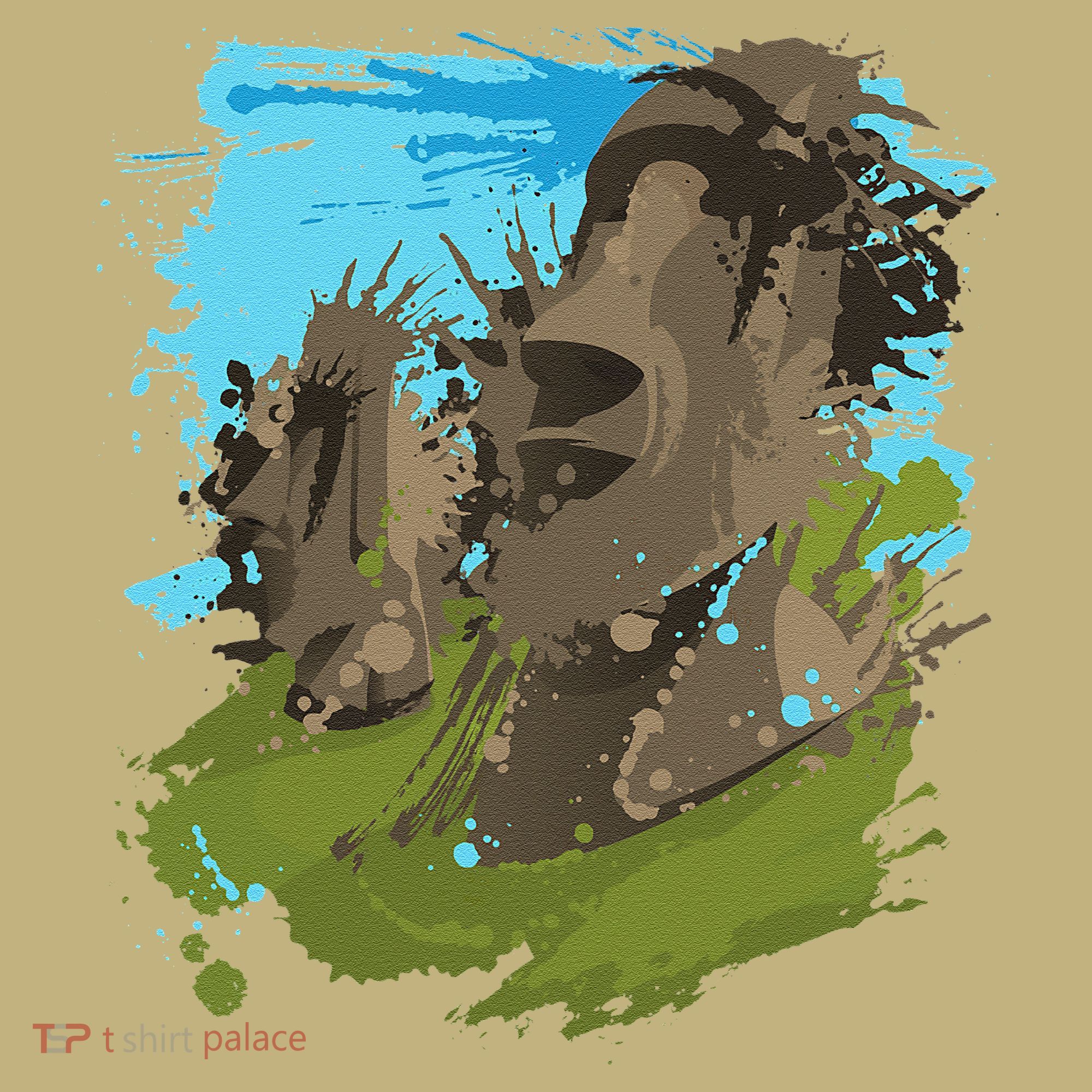 Polynesian, Moai Statue Easter Island By Zany Brainy Polo