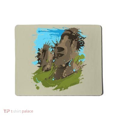 Polynesian, Moai Statue Easter Island By Zany Brainy Mousepad