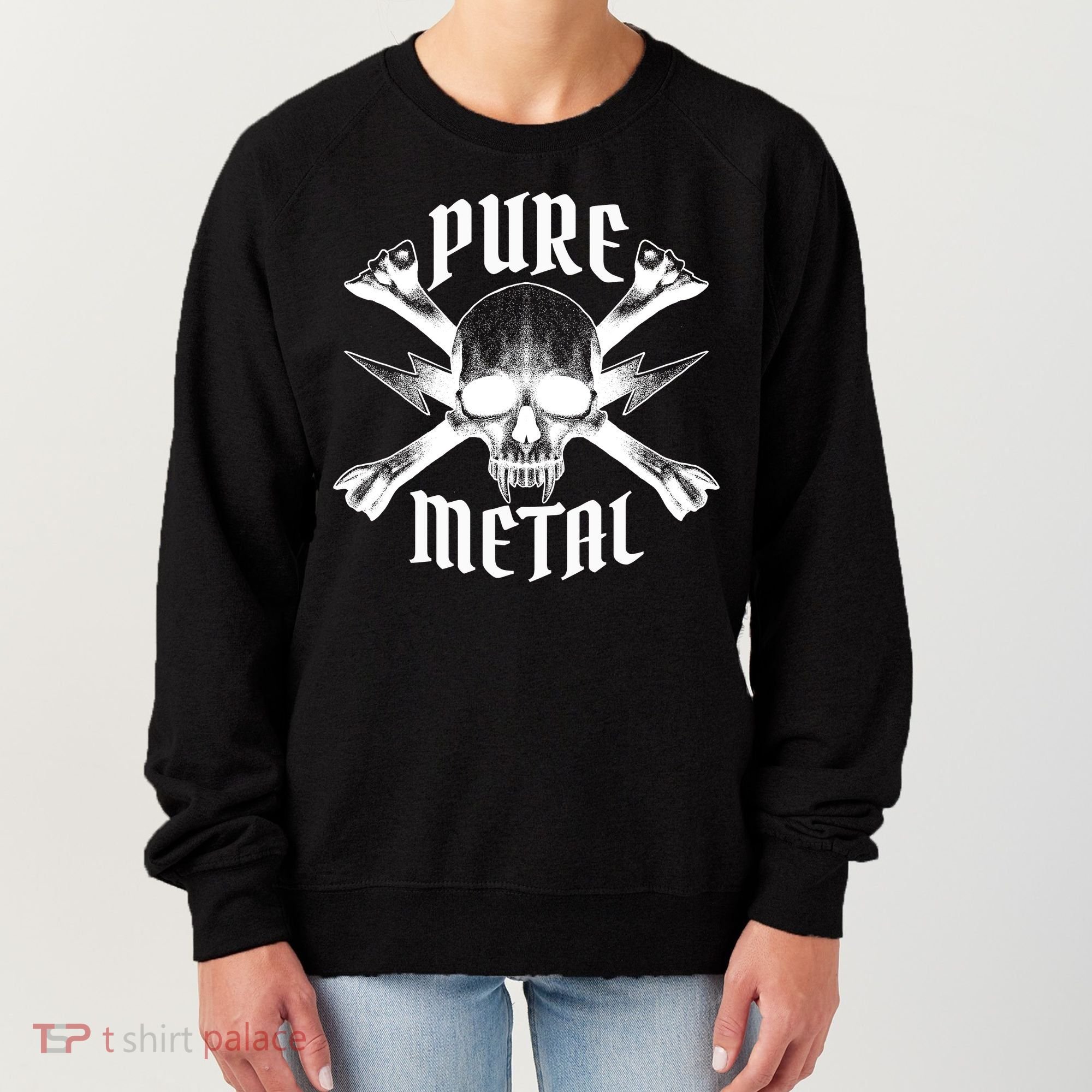 Pure Metal Skull Bone Women's Sweatshirt
