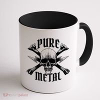 Pure Metal Skull Bone Coffee Mug thumb 1