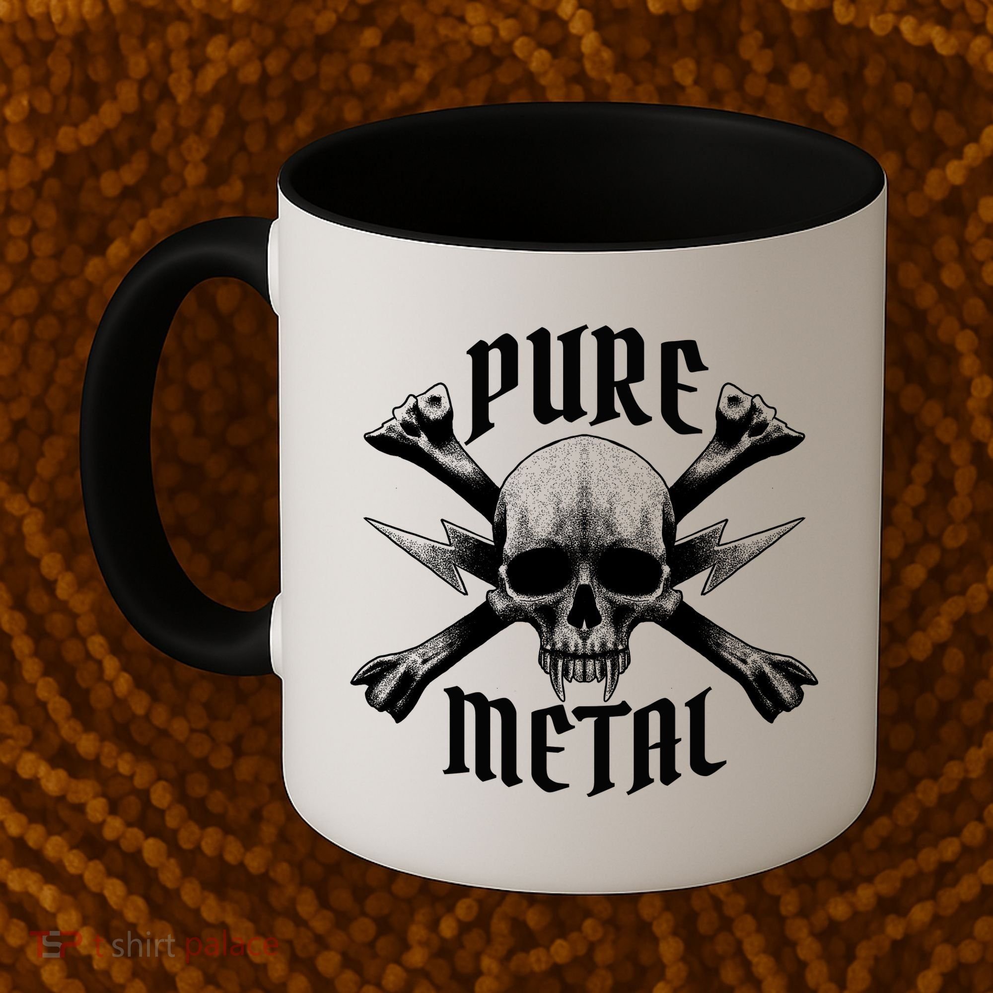 Pure Metal Skull Bone Coffee Mug
