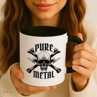 Pure Metal Skull Bone Coffee Mug thumb 3