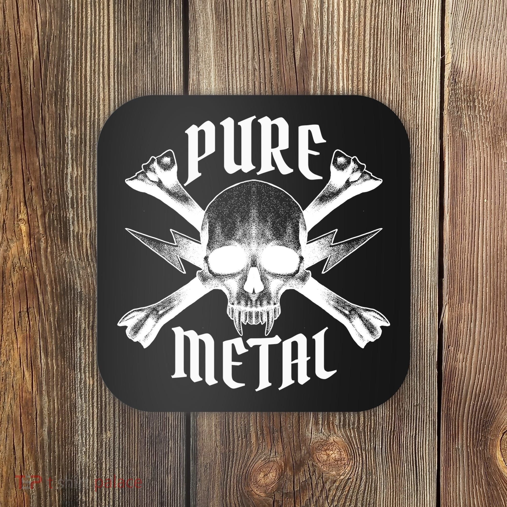 Pure Metal Skull Bone Coaster