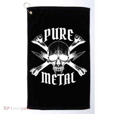 Pure Metal Skull Bone Golf Towel