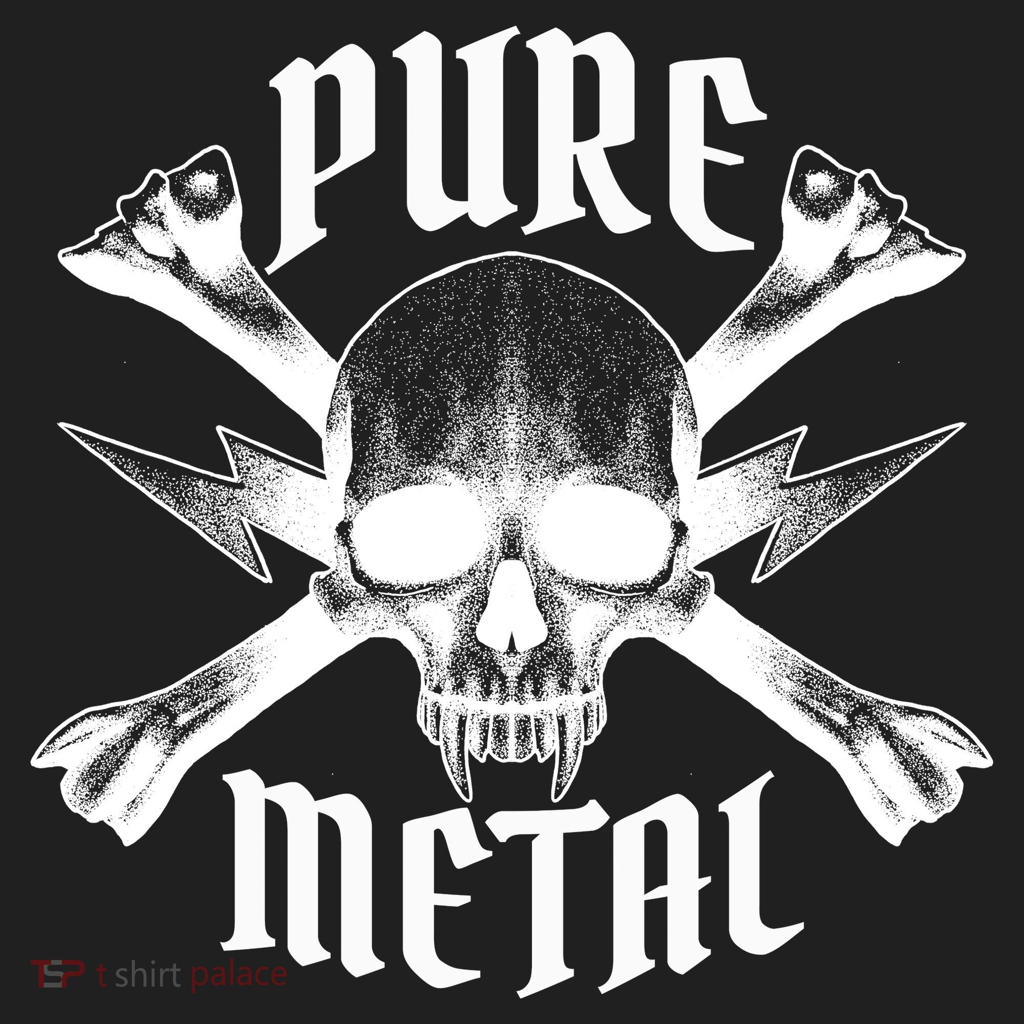Pure Metal Skull Bone Golf Towel