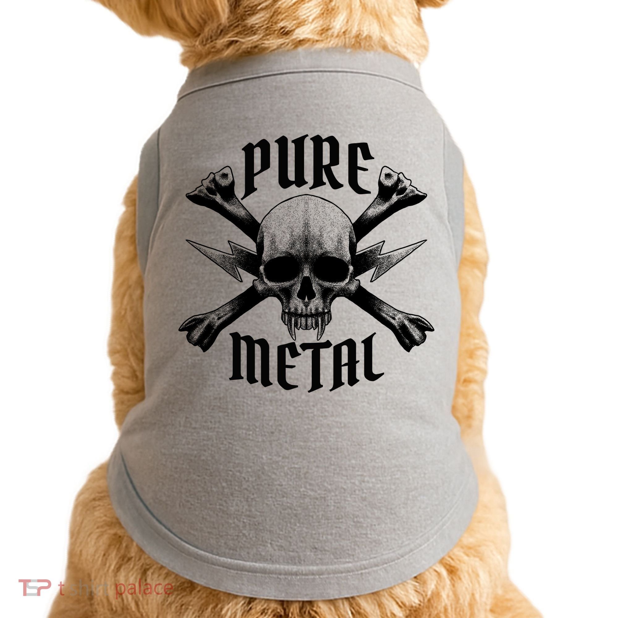 Pure Metal Skull Bone Doggie Tank