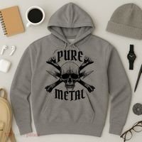 Pure Metal Skull Bone Hoodie thumb 3