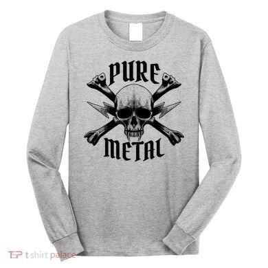 Pure Metal Skull Bone Long Sleeve Shirt