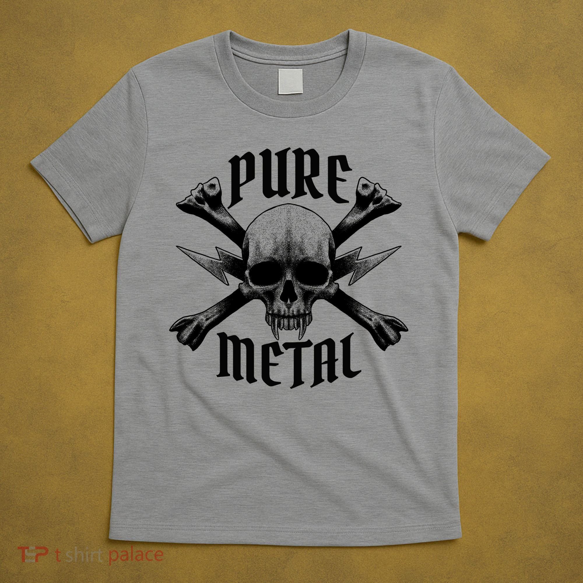 Pure Metal Skull Bone T-Shirt