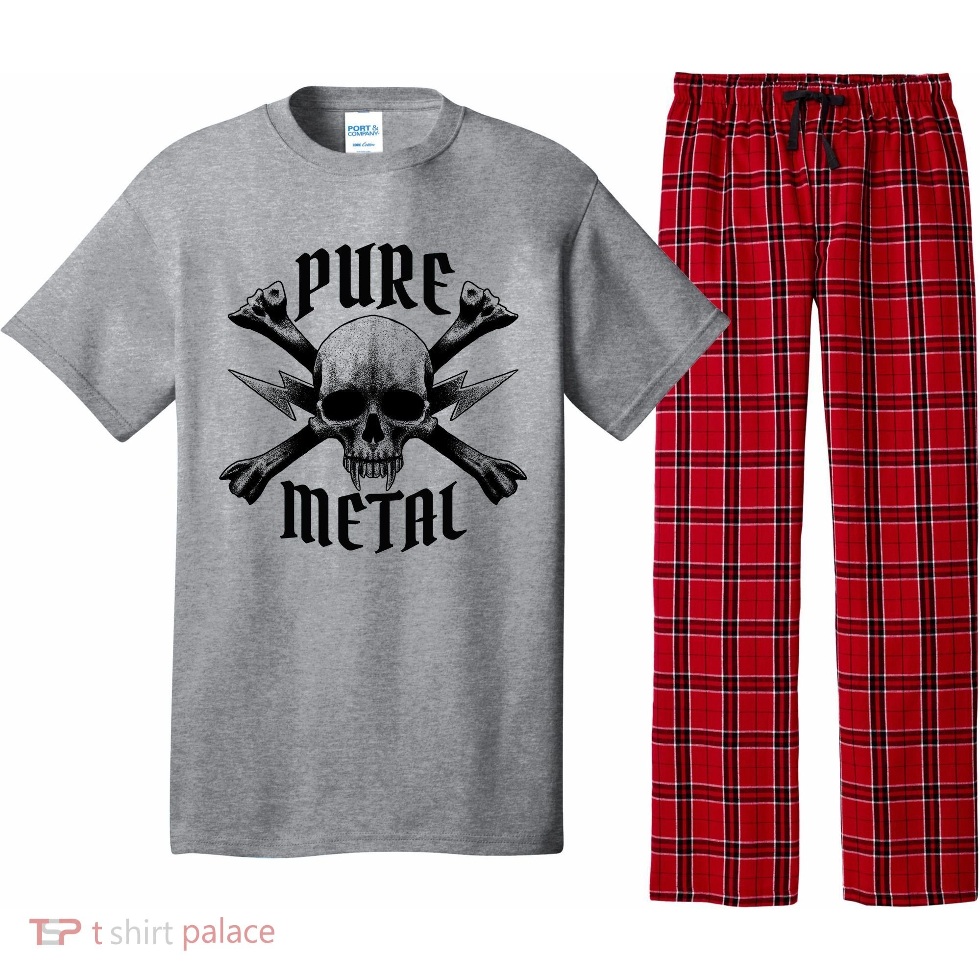 Pure Metal Skull Bone Pajama Set