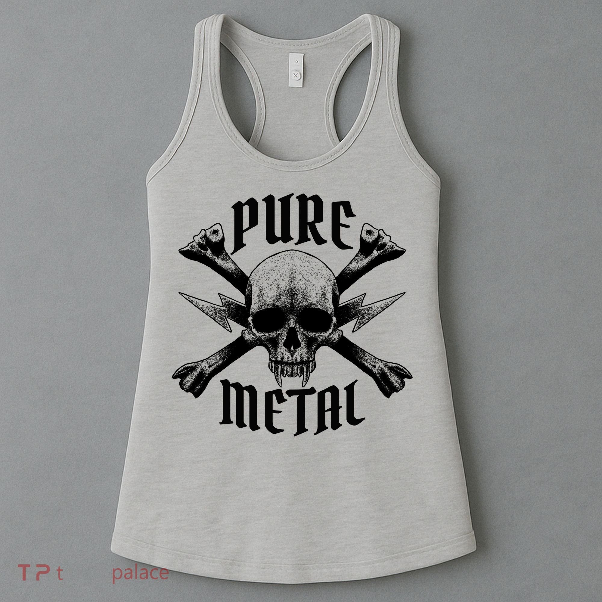Pure Metal Skull Bone Women's Tank Top