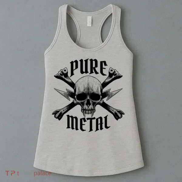 Pure Metal Skull Bone Women's Tank Top