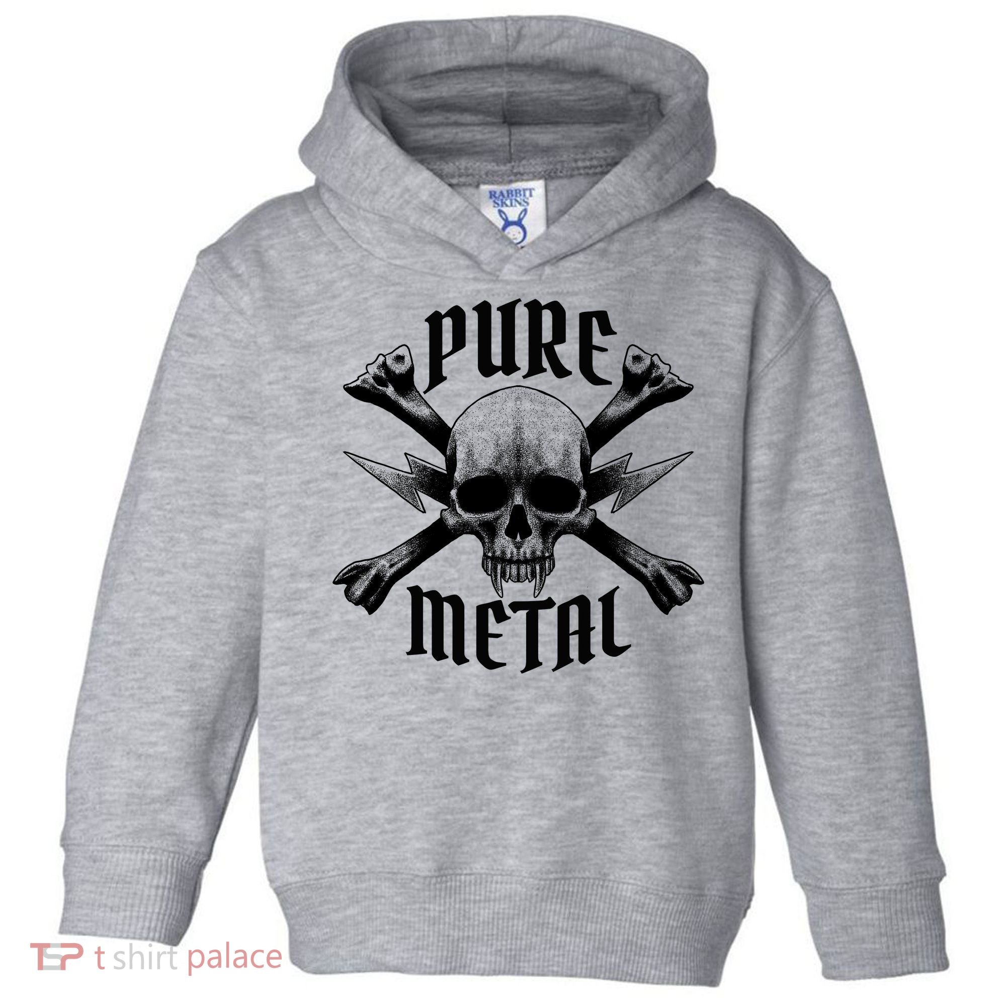 Pure Metal Skull Bone Toddler Hoodie