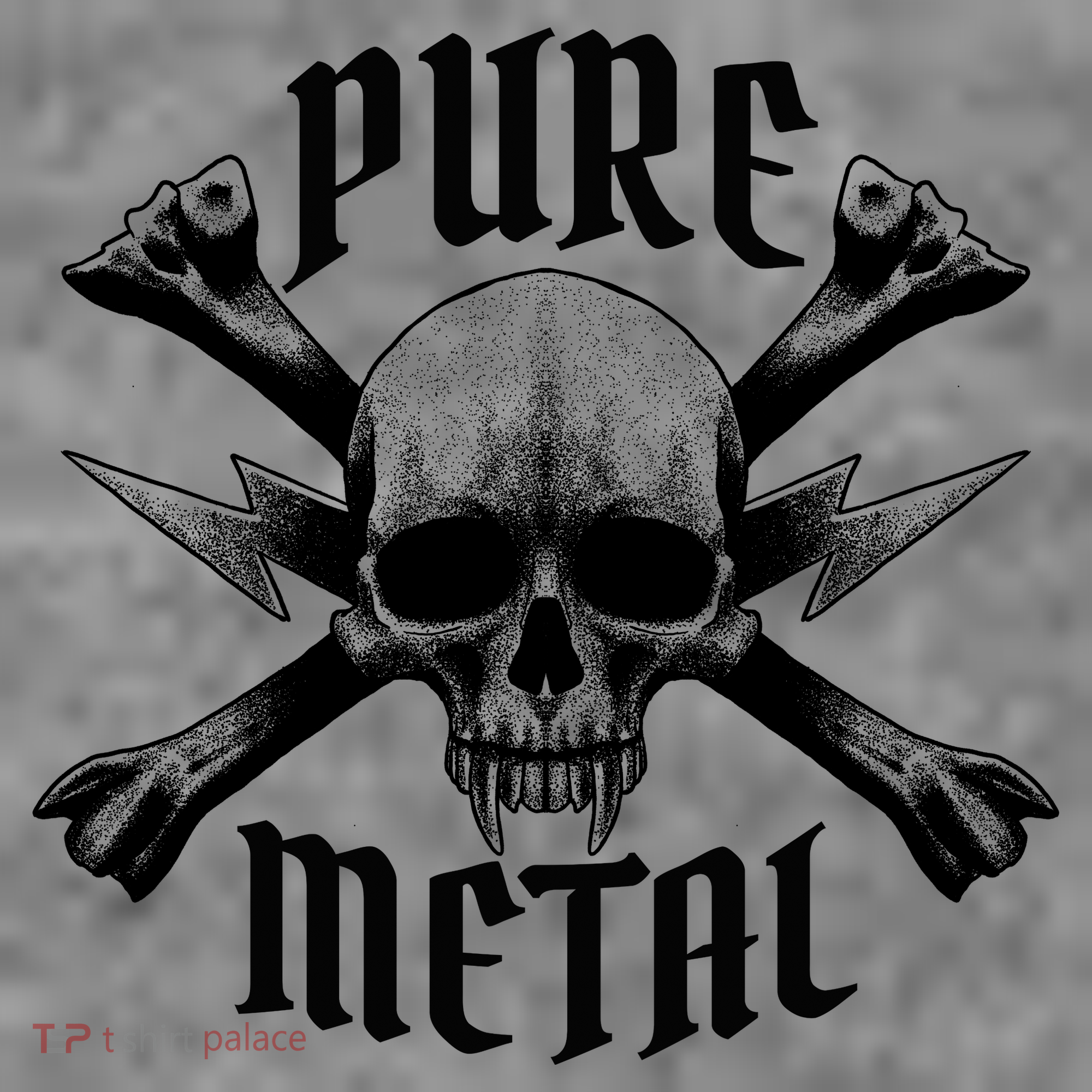 Pure Metal Skull Bone Toddler Hoodie