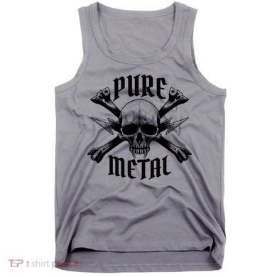 Pure Metal Skull Bone Tank Top