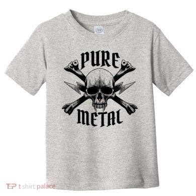 Pure Metal Skull Bone Toddler T-Shirt