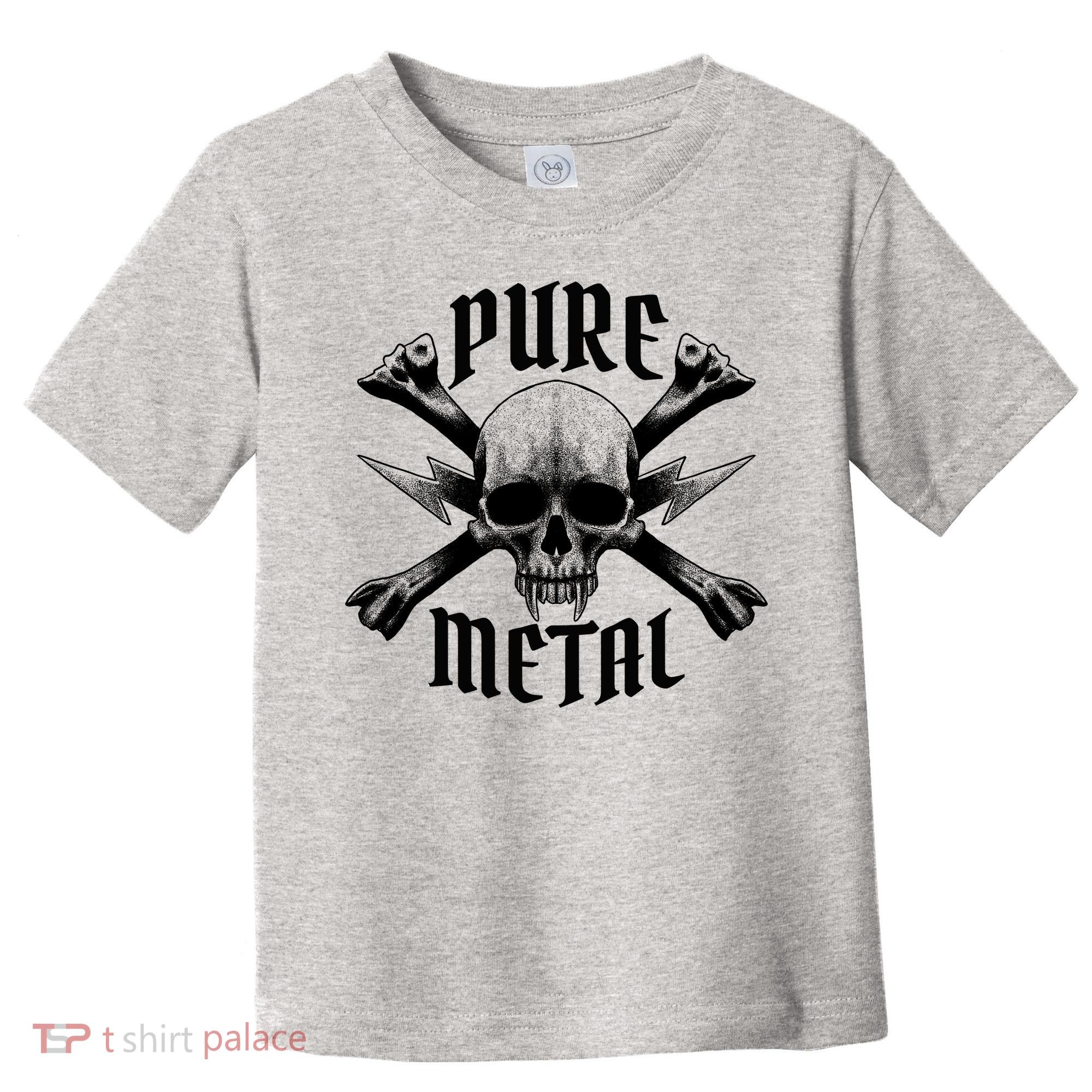Pure Metal Skull Bone Toddler T-Shirt