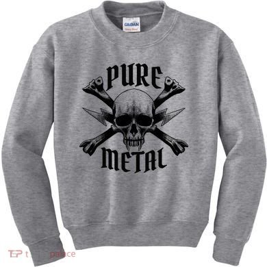 Pure Metal Skull Bone Kids Sweatshirt