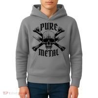 Pure Metal Skull Bone Kids Hoodie thumb 4