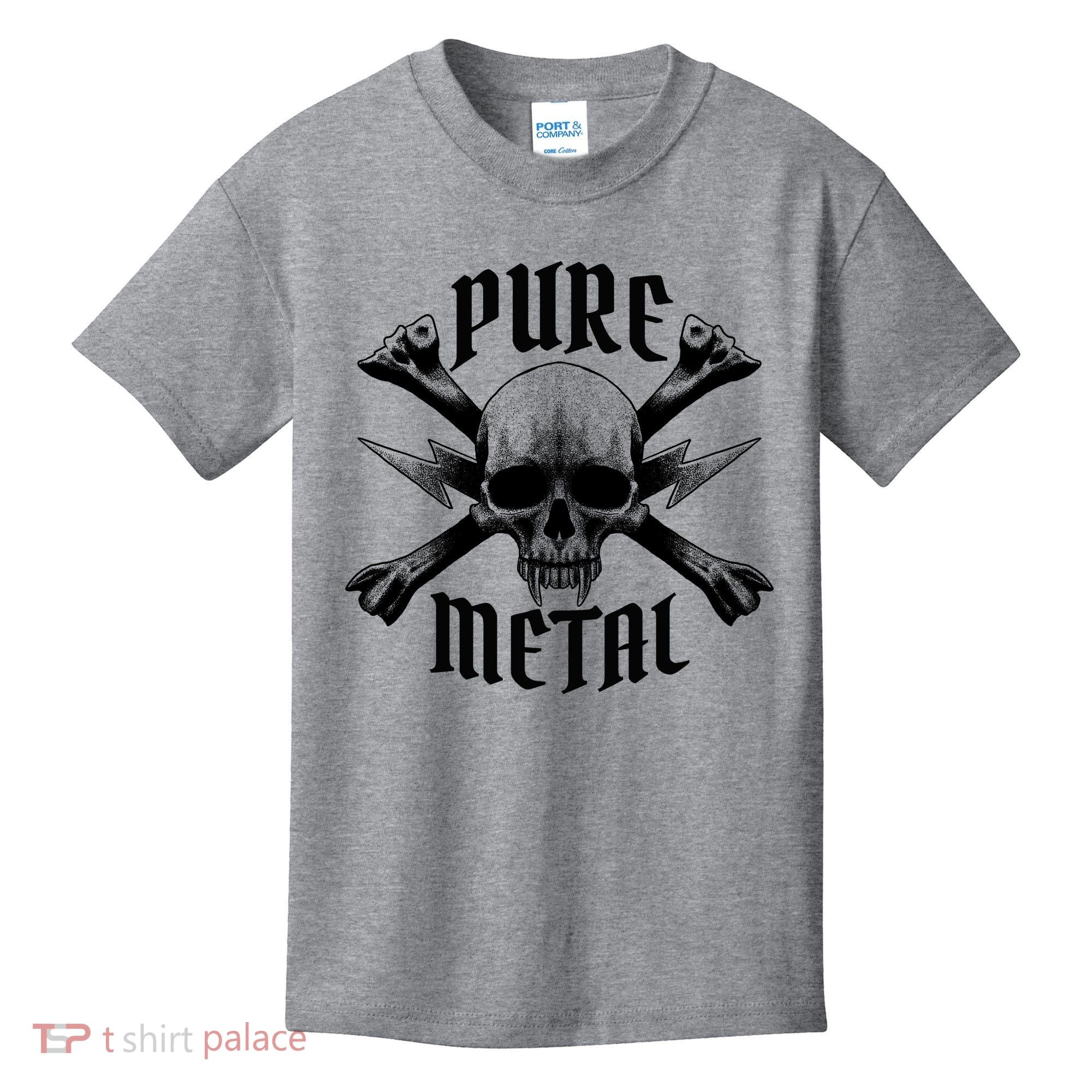 Pure Metal Skull Bone Kids T-Shirt