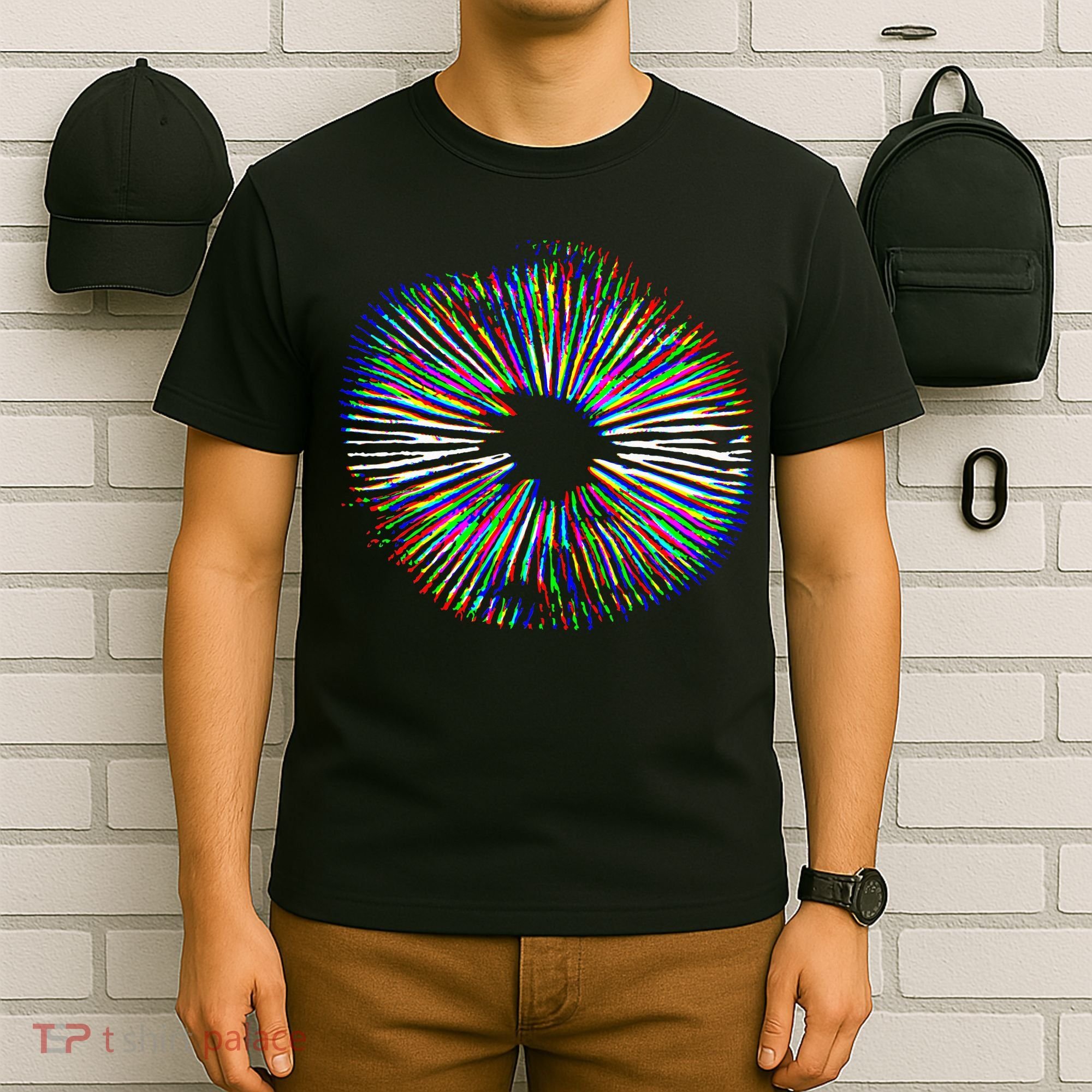 Psychedelic Mushroom Spore Mushroom Magic Present T-Shirt