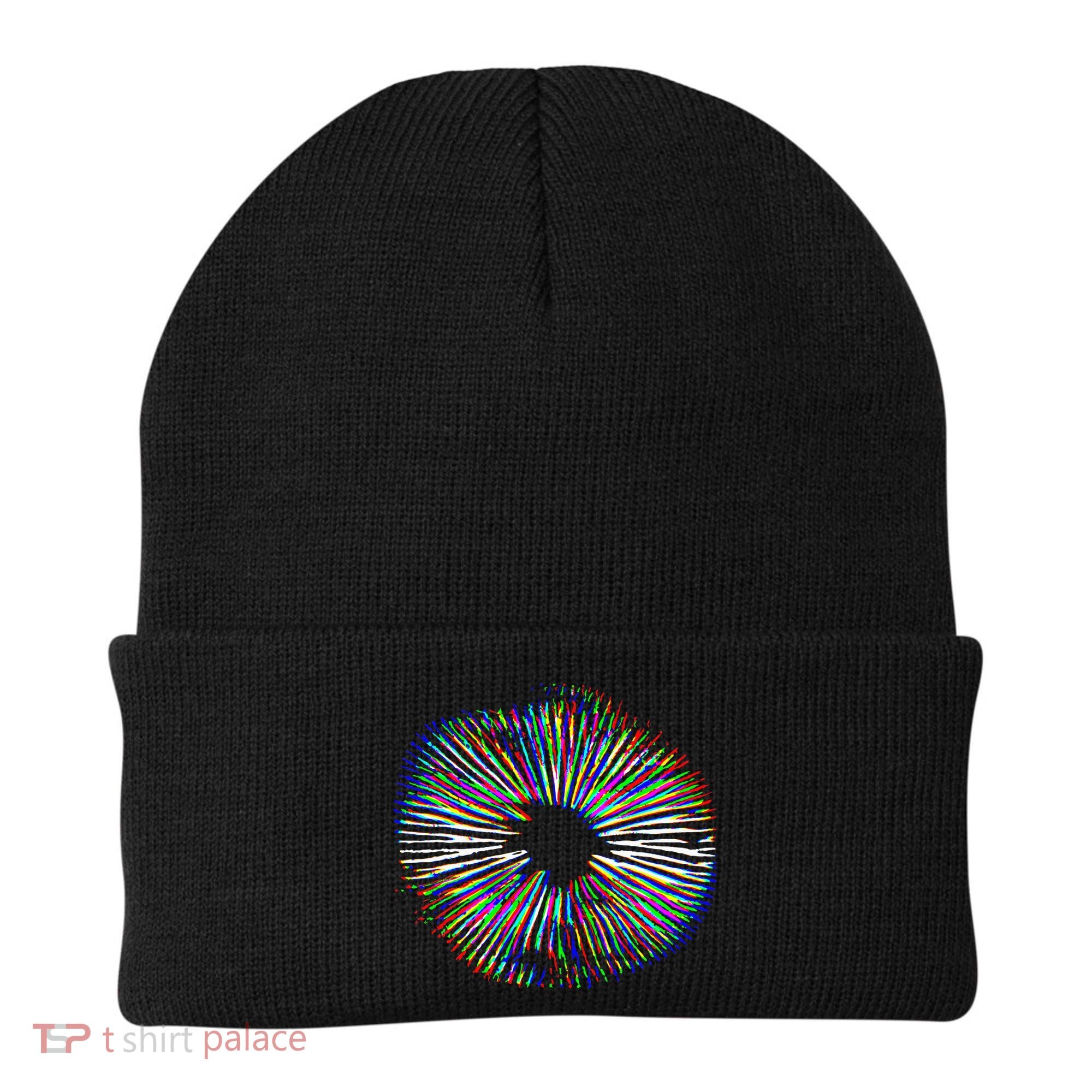 Psychedelic Mushroom Spore Mushroom Magic Present Beanie