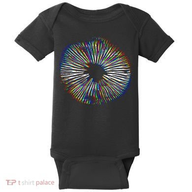 Psychedelic Mushroom Spore Mushroom Magic Present Baby Bodysuit