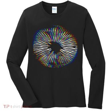 Psychedelic Mushroom Spore Mushroom Magic Present Women's Long Sleeve Shirt
