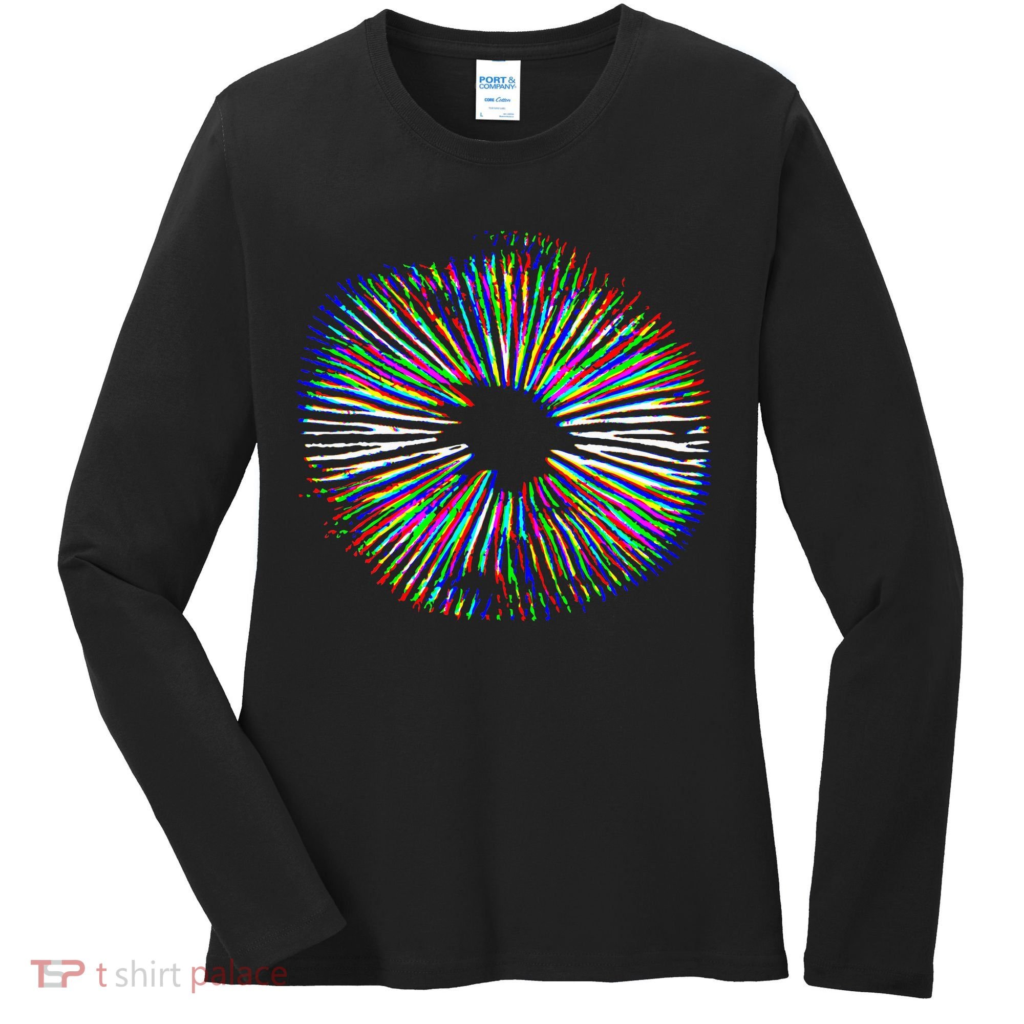 Psychedelic Mushroom Spore Mushroom Magic Present Women's Long Sleeve Shirt