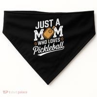 Pickleball Mom Sports Lover Paddle Mother Mama USA-Made Doggie Bandana thumb 0