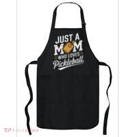 Pickleball Mom Sports Lover Paddle Mother Mama Apron thumb 0