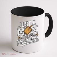 Pickleball Mom Sports Lover Paddle Mother Mama Coffee Mug thumb 1
