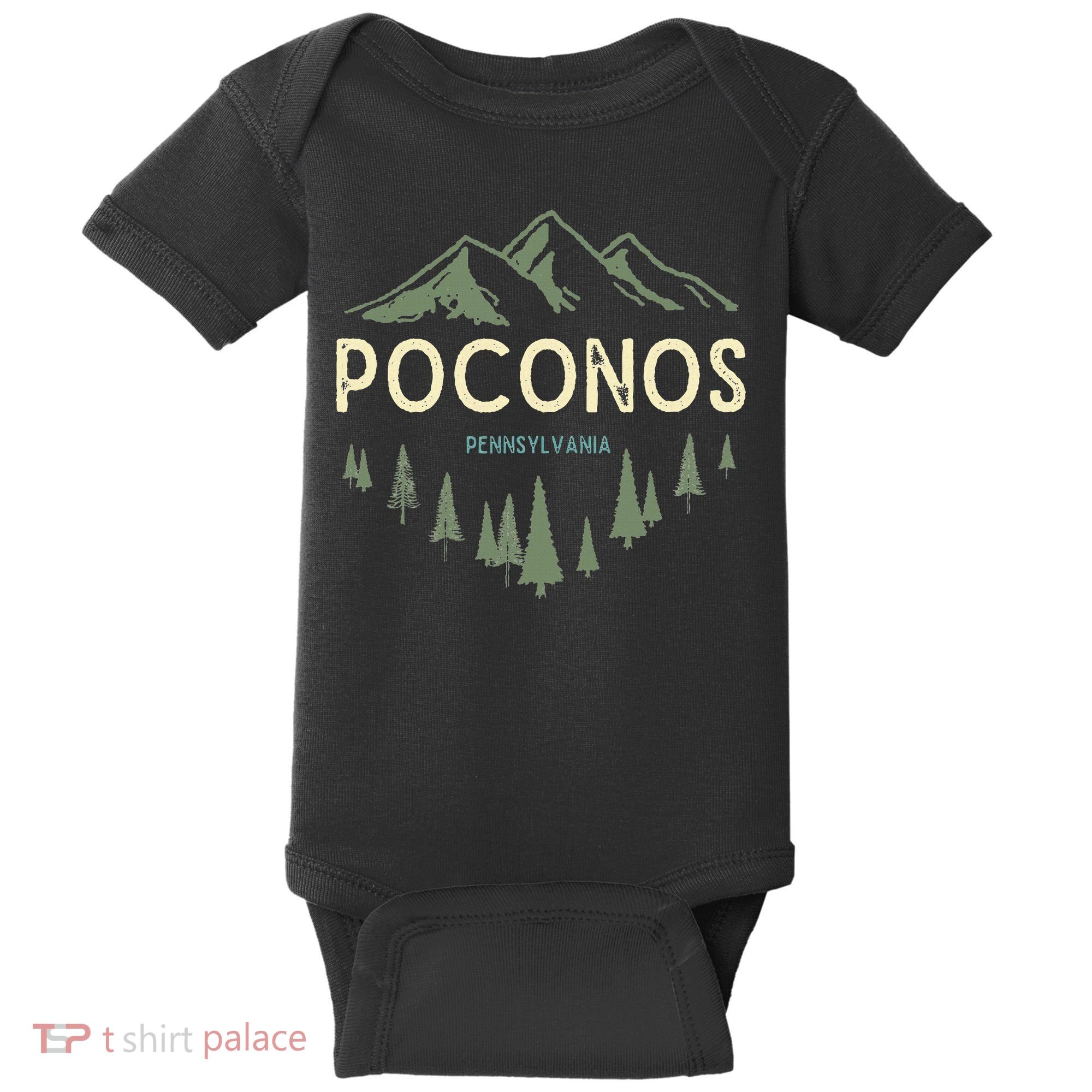 Pocono Mountains Souvenir Poconos Pennsylvania Baby Bodysuit