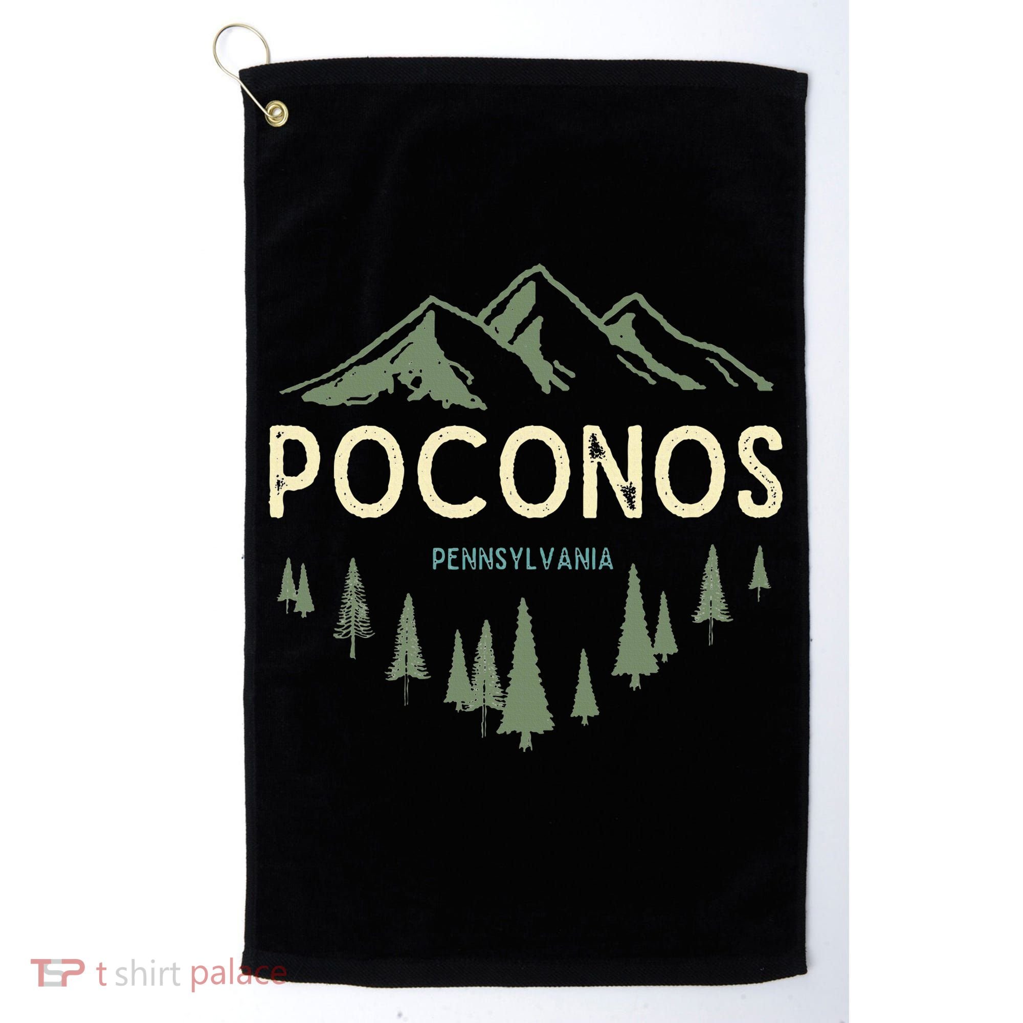 Pocono Mountains Souvenir Poconos Pennsylvania Golf Towel