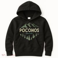Pocono Mountains Souvenir Poconos Pennsylvania Kids Hoodie thumb 0