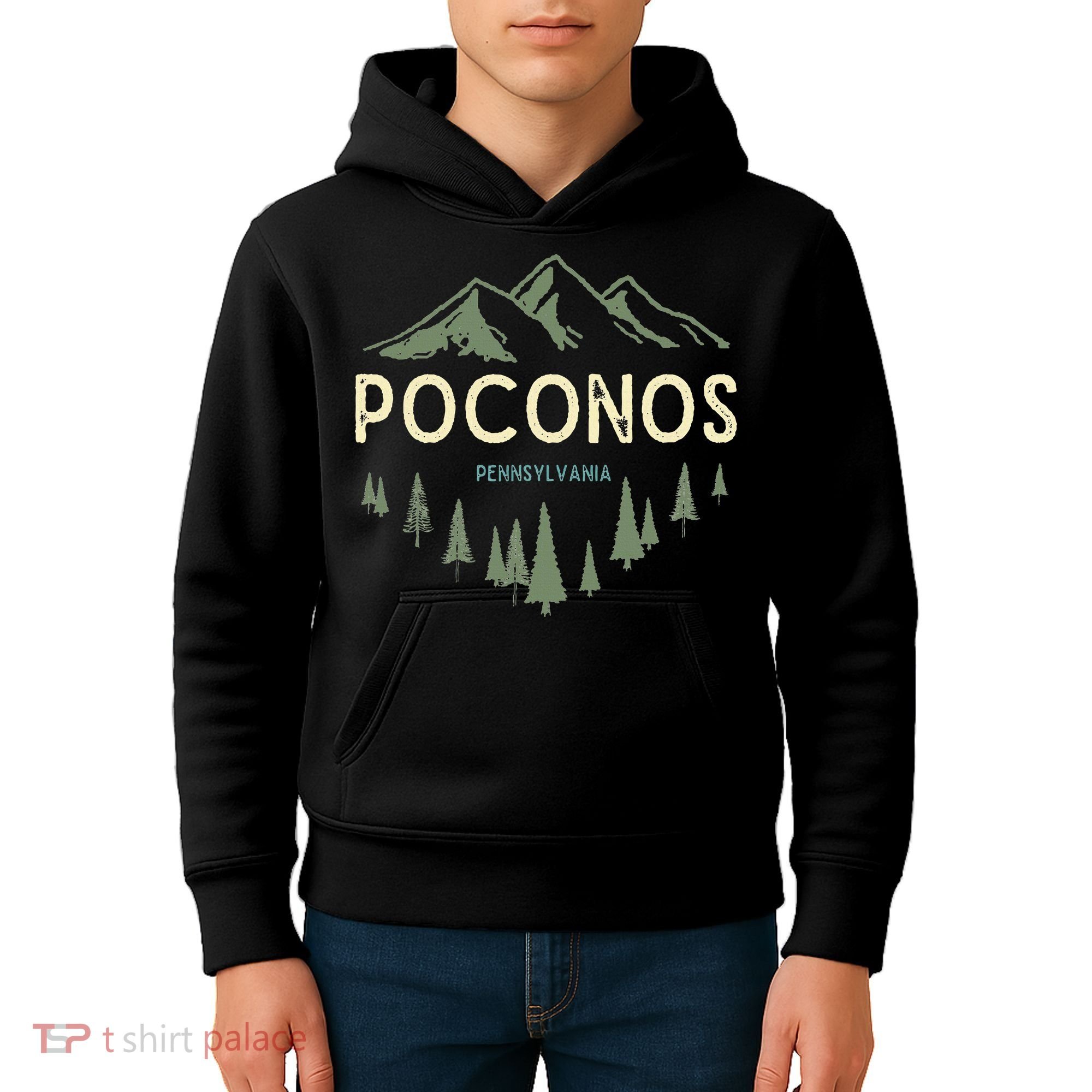 Pocono Mountains Souvenir Poconos Pennsylvania Kids Hoodie
