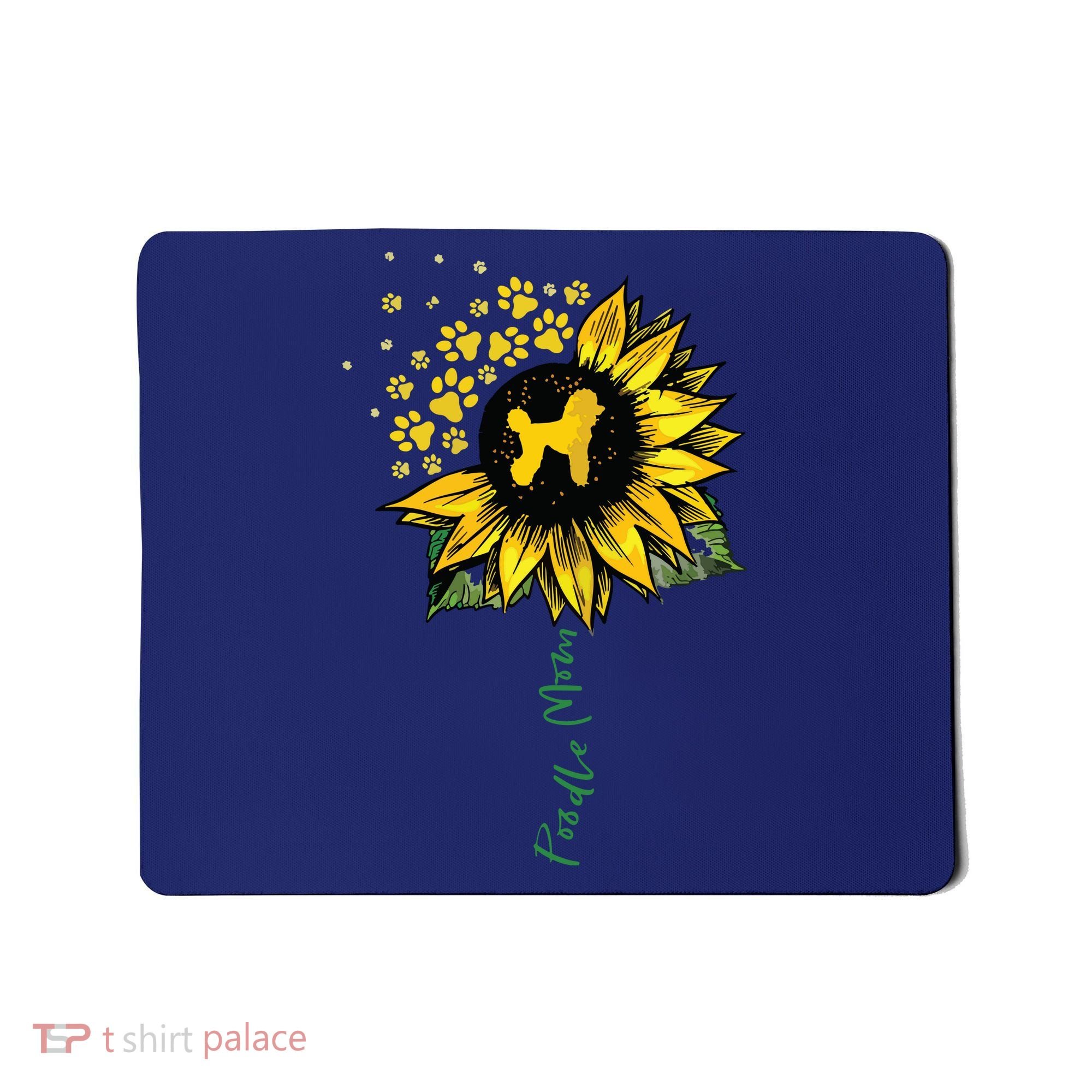 Poodle Mom Sunflower Poodle Lover Gifts Dog Mom Mama Mousepad
