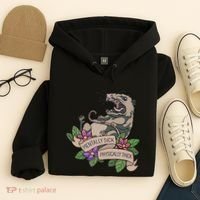 Possum Mentally Sick Physically Thick Hoodie thumb 4