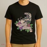Possum Mentally Sick Physically Thick T-Shirt thumb 3